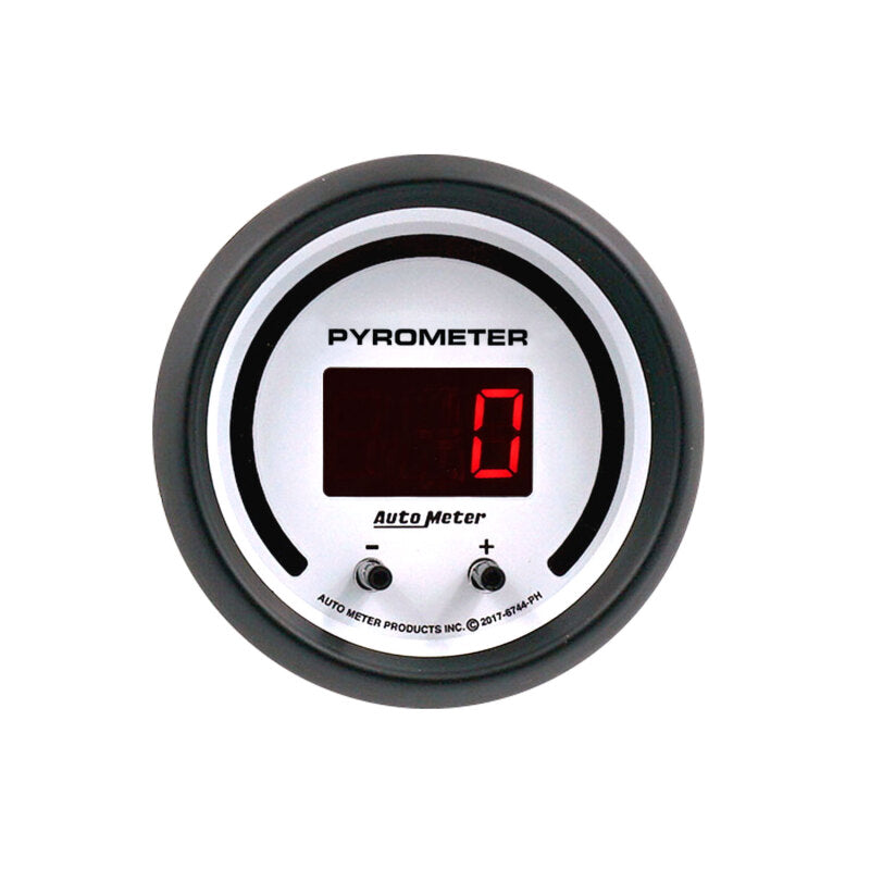 Autometer 52.4mm White Two Channel 0-2000 Degree Pyrometer (EGT) Phantom Elite Digital Gauge 6744-PH 6744-PH User 2