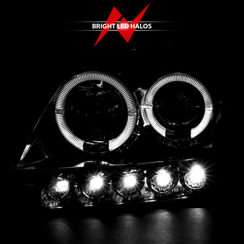 Anzo 1997.5-2003 Ford F-150 Projector Headlights w/ Halo and LED Chrome 1pc 111032 User 6