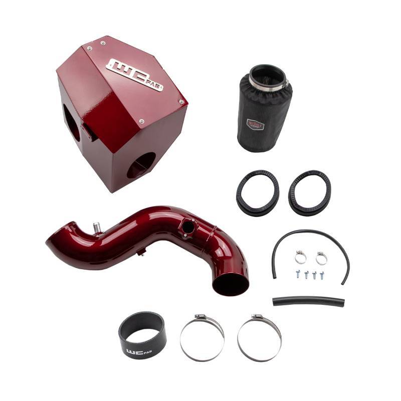 Wehrli 13-18 Chevrolet 6.7L Cummins 4in Intake Kit - WCFab Red WCF100881-RED WCF100881-RED Photo - Primary