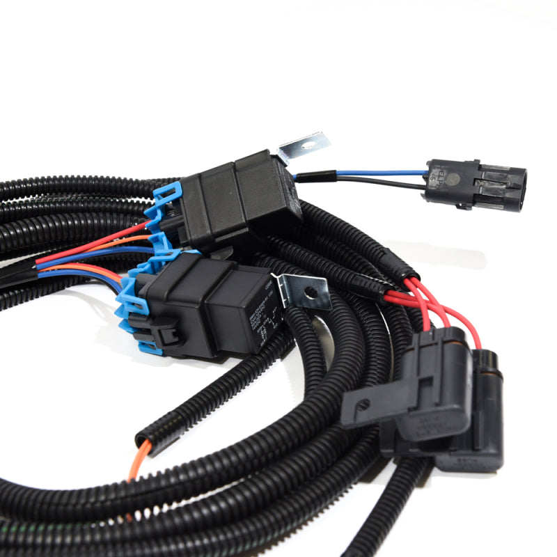 VMP Performance 11-14 Coyote 5.0L Heat Exchanger Fan/Pump Harness - Dual Relay VMP-ENC001 VMP-ENC001 Photo - Close Up