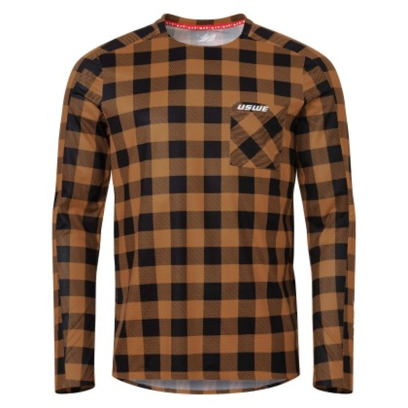 USWE Flannel Long Sleeve Lightweight Off-Road Jersey Bronze - Medium 80951061042105 80951061042105 User 1