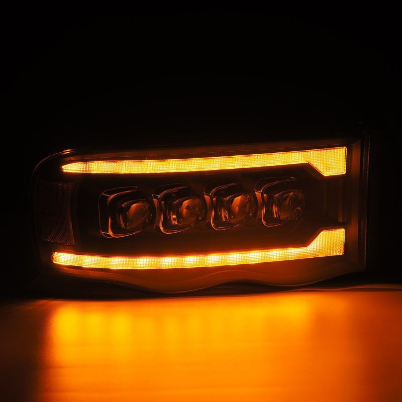 AlphaRex 02-05 Dodge Ram 1500 NOVA LED Proj Headlights Plank Style Blk w/Activ Light/Seq Signal 880564 880564 User 5