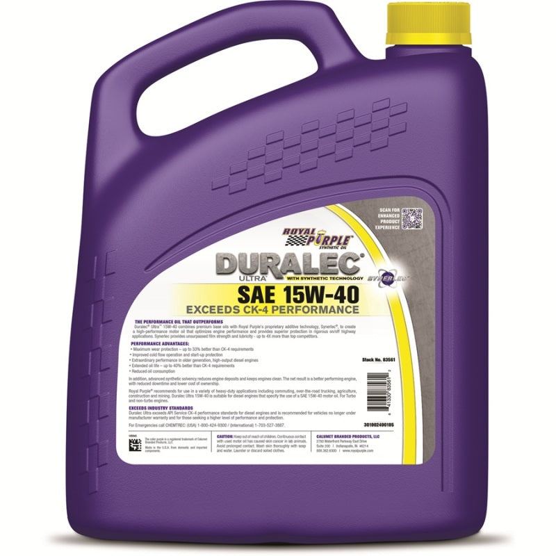 Royal Purple Duralec Ultra 15W40 Oil Case 3 x 1 Gallon 80561 80561 User 1
