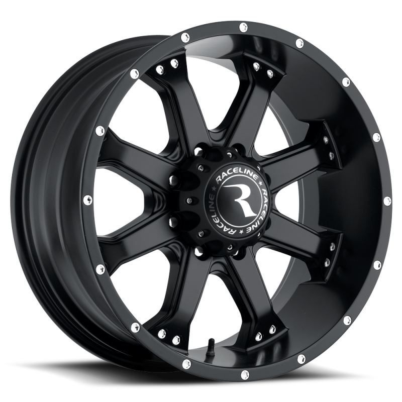 Raceline 991B Assault 17x9in / 8x165.1 BP / -12mm Offset / 125.2mm Bore - Satin Black Wheel 991B-79080-12 991B-79080-12 Photo - Primary