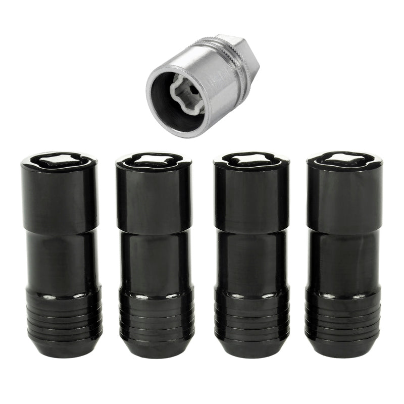 McGard Wheel Lock Nut Set - 4pk. (Cone Seat) M14X2.0 / 13/16 Hex / 2.25in. Length - Black 24208 24208 Photo - Primary