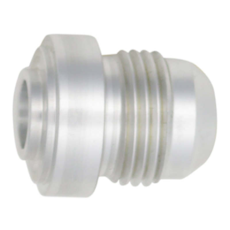 DeatschWerks 8AN Male Flare with Aluminum Weld On Fitting - Anodized Raw Aluminum 6-02-0748 6-02-0748 Photo - Primary