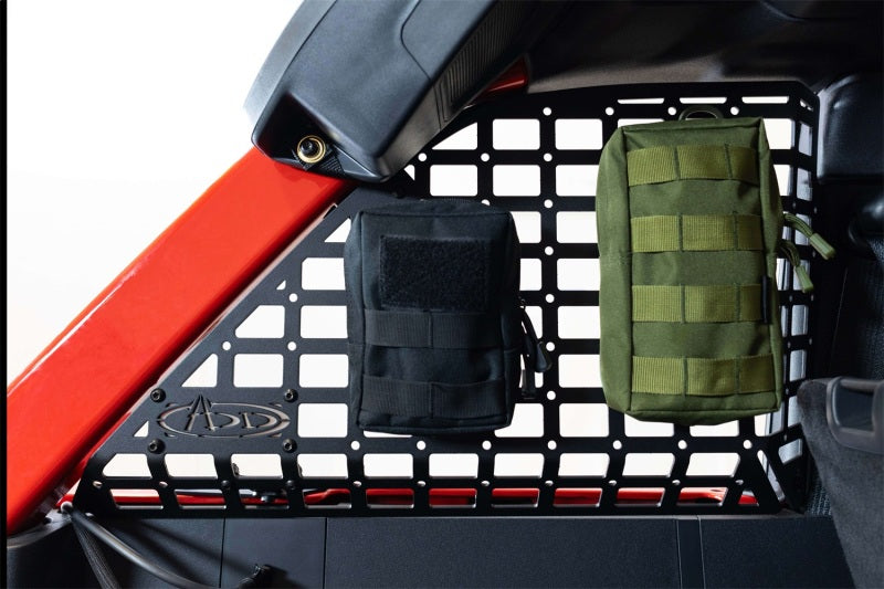 Addictive Desert Designs ADD 21-23 Ford Bronco & Bronco Raptor Rear Window Molle Storage Panels AC2302801NA AC2302801NA Photo - Mounted