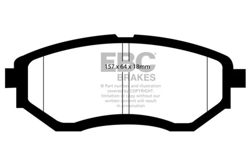 EBC 05-17 Subaru Legacy Ultimax2 Replacement Front Brake Pads UD1078 UD1078 Photo - Primary