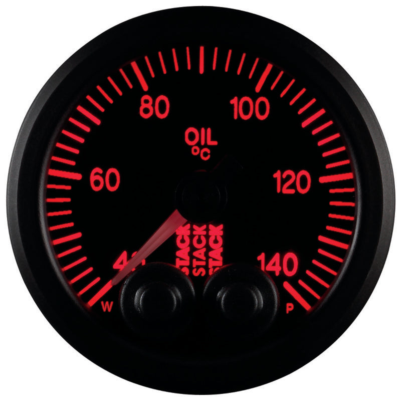 Autometer Stack 52mm 40-140 Deg C 1/8in NPTF Male Pro-Control Oil Temp Gauge - Black ST3509 ST3509 User 6