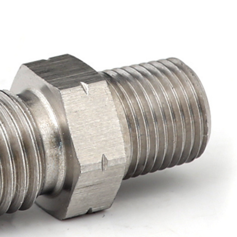 Go Fast Bits GFB 1/8in BSPT Male to -4AN Male Flare (Stainless Steel) 3847 3847 Photo - Close Up