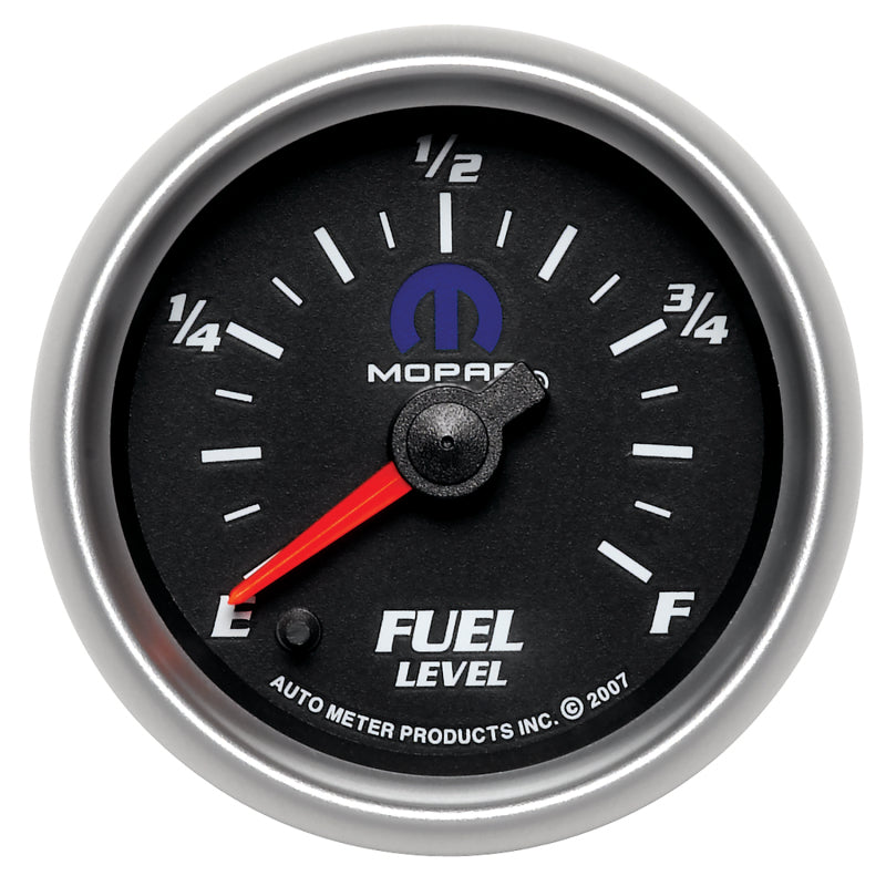 Autometer Gauge, Fuel Level, 2 1/16", 0-280 Programmable, Black, Mopar 880013 Photo - Primary