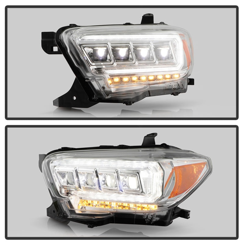 Spyder 16-20 Toyota Tacoma Halogen Model Only High-Power LED Headlights - Chrome PRO-YD-TT16HALAP-C 5088369 5088369 Photo - Unmounted