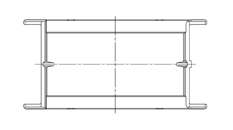 ACL Chevrolet V8 400 Race Series Standard Size Main Bearing Set 5M1038H-STD 5M1038H-STD Technical Drawing