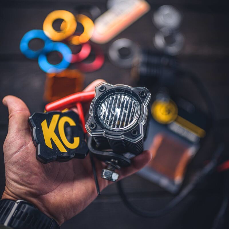 KC HiLiTES FLEX ERA 1 Single Light Shield ONLY (Clear) 5329 5329 Photo - lifestyle view