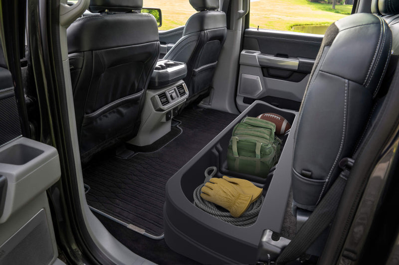 EGR 15-24 Ford F-150 / F-250 / F-350 Underseat Storage Textured Black US039811 US039811 Photo - lifestyle view