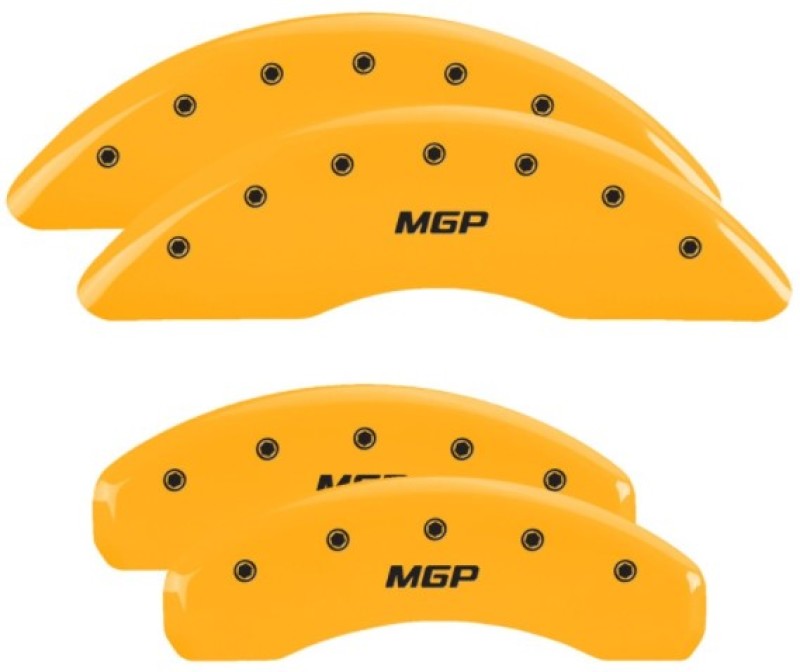 MGP 4 Caliper Covers Engraved Front & Rear 2019+ Ram 1500 Yellow Finish Silver MGP Logo 55006SMGPYL 55006SMGPYL User 1