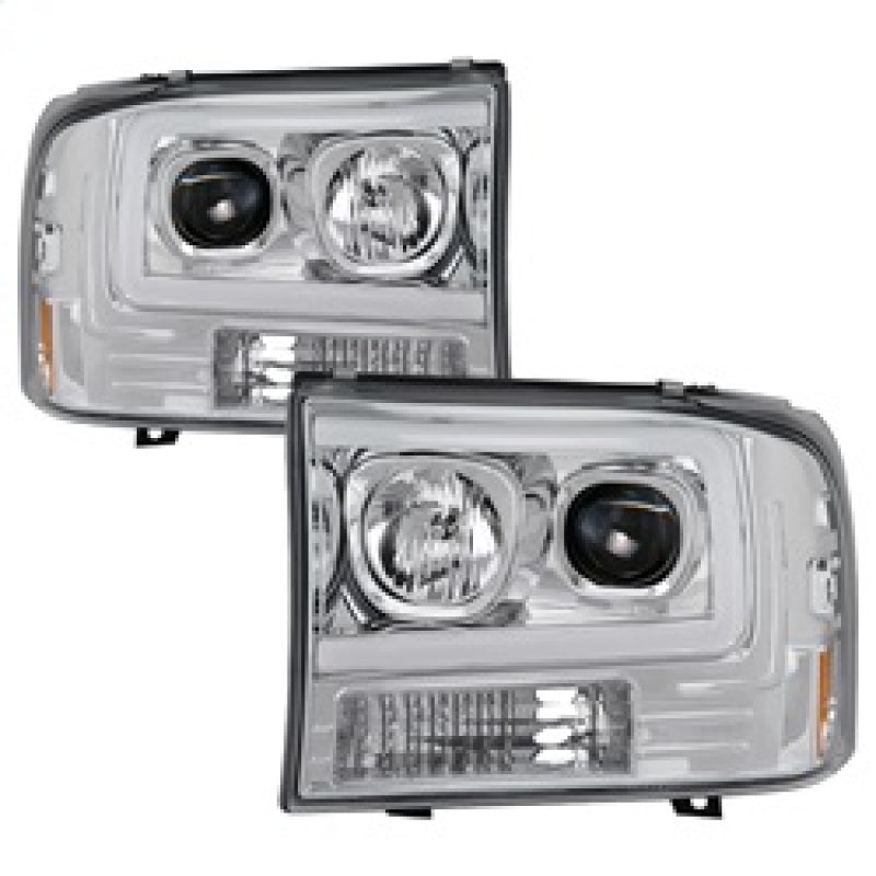 Spyder 99-04 Ford F-250 Super Duty Light Bar Projector Headlights - Chrome (PRO-YD-FF25099V2-LB-C) 5084675 5084675 Photo - Primary