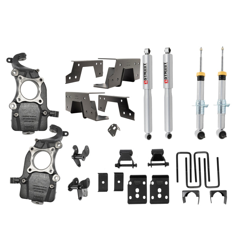 Belltech 2021+ Ford F-150 2WD 2-5.5in Front 6.5in Rear Complete Lower Kit with SP Shocks 1051SP 1051SP Photo - Primary