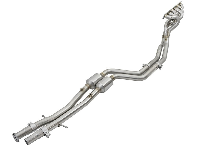aFe POWER 48-36316-YC Twisted Steel Long Tube Header & Connection Pipe 48-36316-YC Photo - Primary