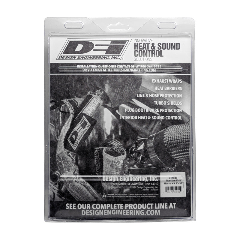 DEI Titanium 3in Knit Exhaust Sleeve - 36in 10042 10042 Photo - in package