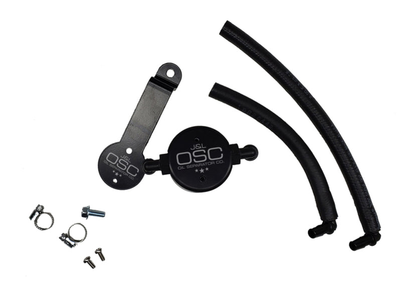 J&L 16-23 Toyota Tacoma 3.5L Driver Side Oil Separator 3.0 - Black Anodized 3104D-B 3104D-B Photo - Primary