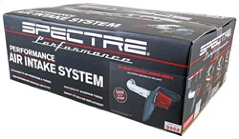 Spectre 10-12 Chevy Camaro V8-6.2L F/I Air Intake Kit - Clear Anodized w/Red Filter 9908 9908 Photo - in package