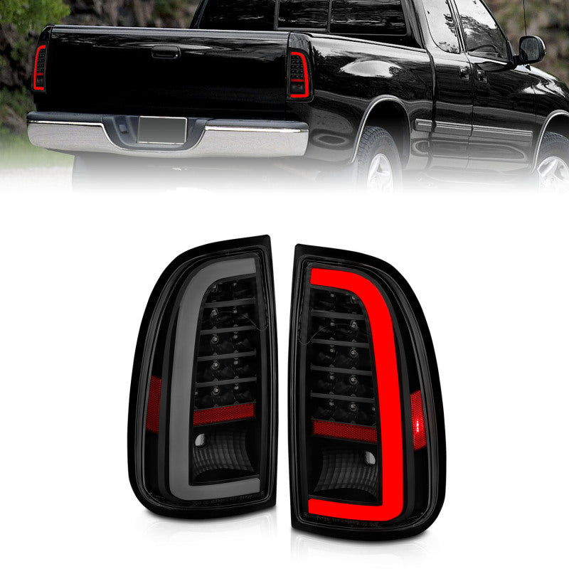 ANZO 00-06 Toyota Tundra LED Taillights w/ Light Bar Black Housing Smoke Lens 311412 311412 Photo - Primary