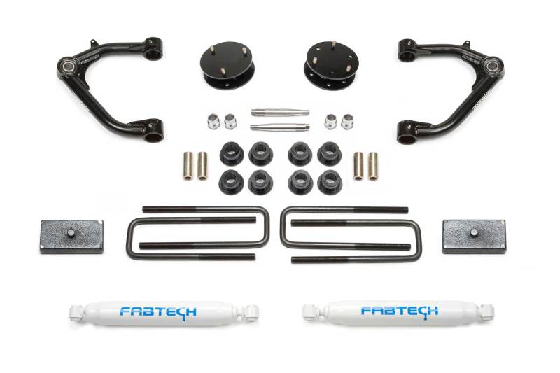 Fabtech 2019 GM K1500 3.5in Uniball UCA System w/Rear Perf. Shocks K1129 Photo - Primary