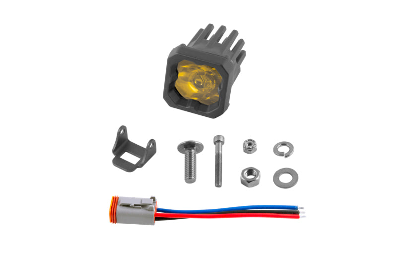 Diode Dynamics Stage Series C1 LED Pod Pro - Yellow Flood Standard ABL Each DD6463S DD6463S User 6
