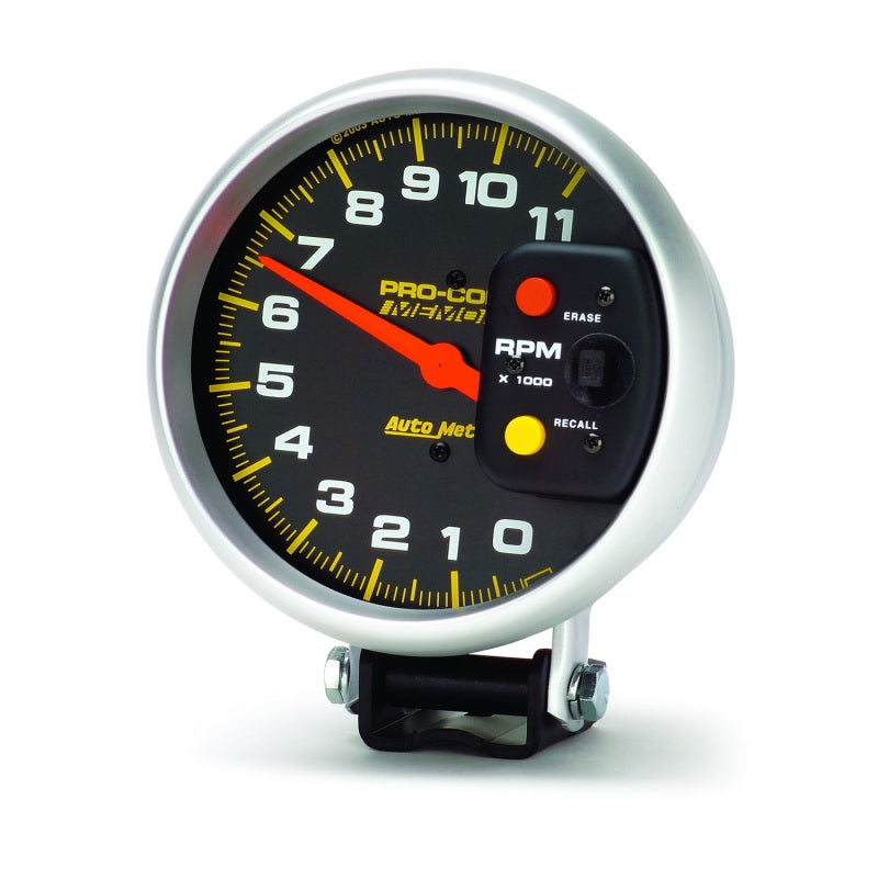 Autometer Gauge, Tachometer, 5", 11k Rpm, Pedestal W/Peak Memory, Pro-Comp 6811 User 1