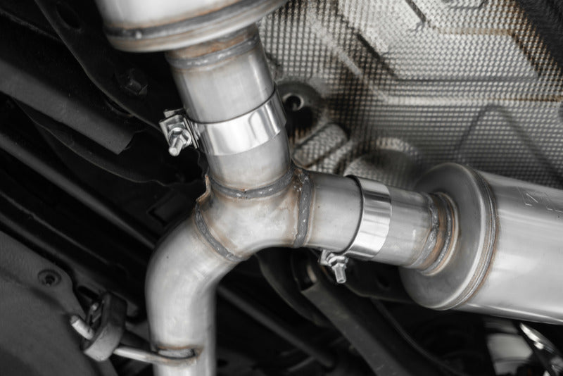 MBRP 2019+ Hyundai Veloster N 2.0L Turbo 3in Cat Back - T304 Stainless - Carbon Fiber Tip S47063CF S47063CF Photo - Close Up