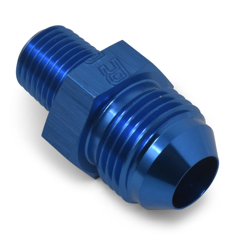 Russell Performance -8 AN to 3/8in NPT Straight Flare to Pipe (Blue) (25 pcs.) 660488 660488 Photo - out of package