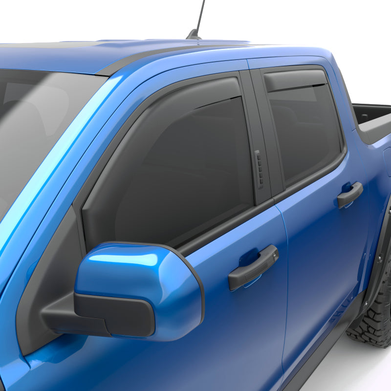 EGR 2022+ Ford Maverick In Channel Window Visors Front/Rear Set - Matte Black Crew Cab 573595 573595 Photo - Primary