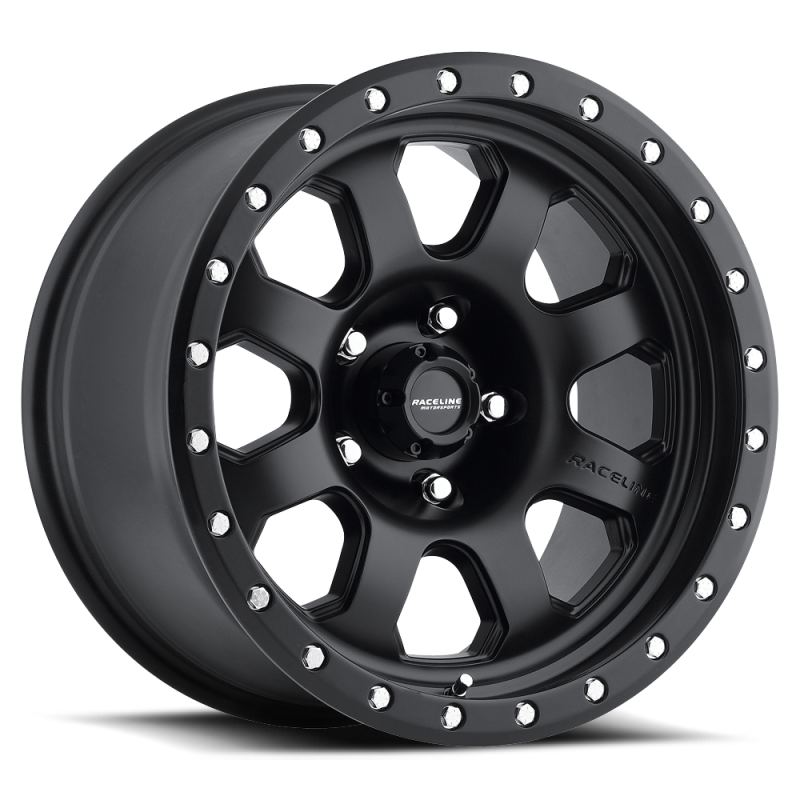 Raceline 929B Avenger 17x9in / 8x165.1 BP / -12mm Offset / 130.81mm Bore - Satin Black Wheel 929B-79080-12 929B-79080-12 Photo - Primary