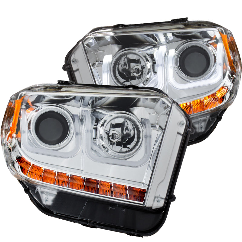 Anzo 2014-2016 Toyota Tundra Projector Headlights w/ U-Bar Chrome 111319 Photo - Primary