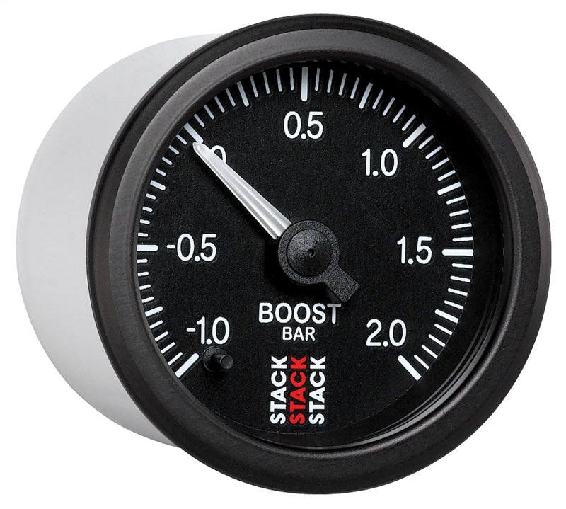 Autometer Stack 52mm -1 to +2 Bar (Incl T-Fitting) Pro Stepper Motor Boost Pressure Gauge - Black ST3311 ST3311 User 5