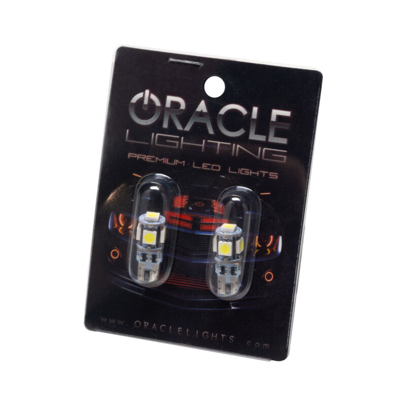 ORACLE Lighting Oracle T10 5 LED 3 Chip SMD Bulbs (Pair) - Cool White 4801-001 4801-001 Photo - Mounted