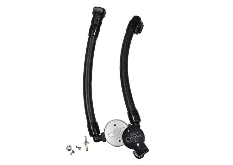 J&L 07-14 Ford Mustang GT500 Oil Separator 3.0 Passenger Side (Remote Mount) - Clear Anodized 3040P-C 3040P-C Photo - Primary