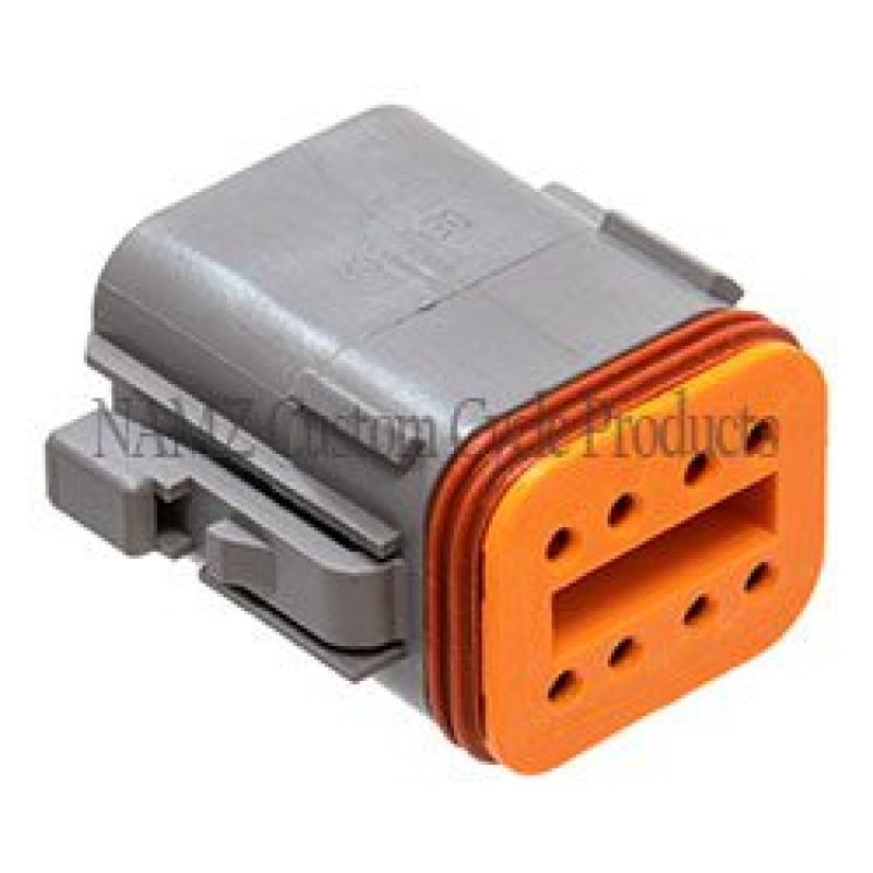 NAMZ Deutsch DT Series 8-Wire Plug & Wedgelock - Grey (Repl. HD 72138-94GY) DP-8G DP-8G Photo - Primary