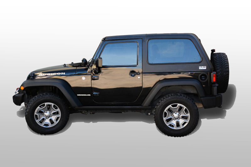 DV8 Offroad 07-18 Jeep Wrangler JK 2 Piece Fast Back Hard Top 2 Door HT07FB22 HT07FB22 Photo - Mounted