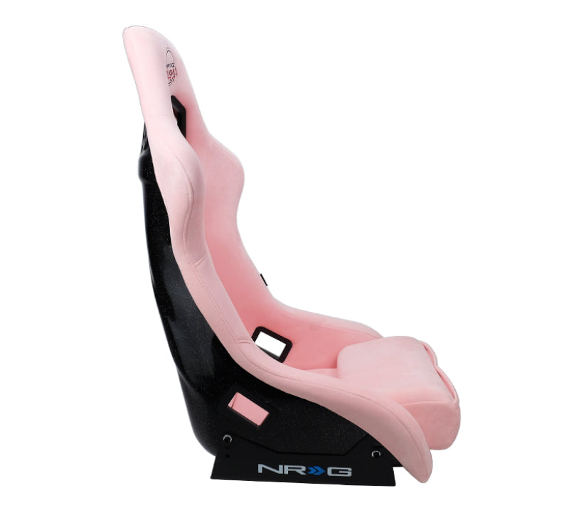 NRG FRP Bucket Seat PRISMA Edition W/ pearlized Back Pink Alcantara - Large FRP-302PK-PRISMA FRP-302PK-PRISMA Photo - Primary