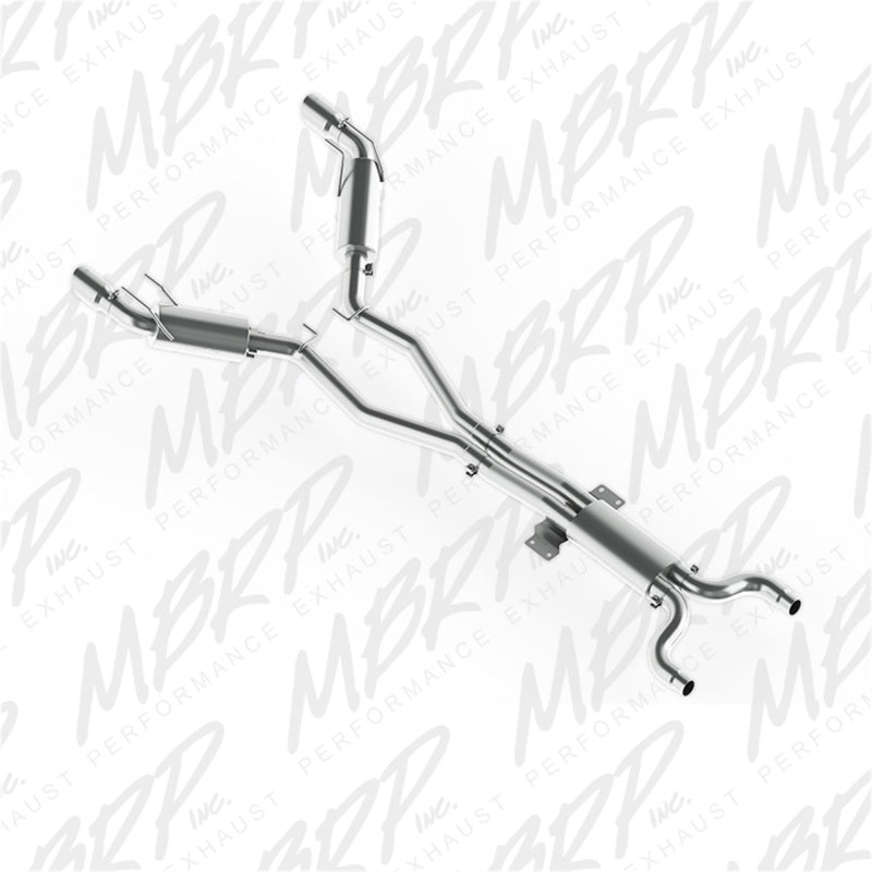 MBRP 2010 Chev Camaro V8 6.2L Automatic (L99) 3 Dual Cat Back Round Tips S7024409 Photo - Primary