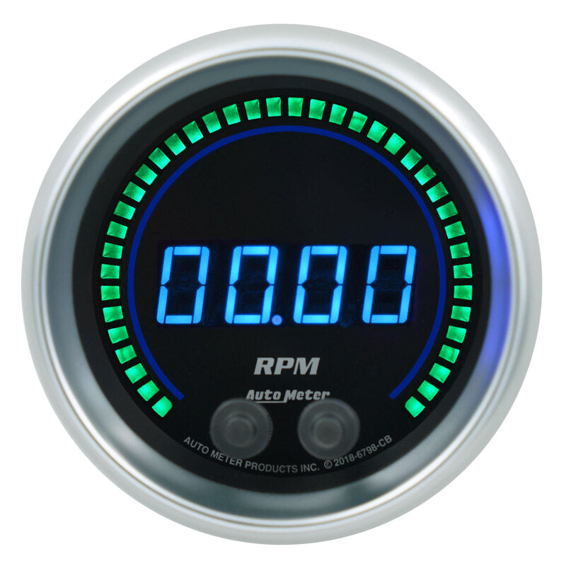 Autometer 85.7mm Black 0-16K RPM Tachometer Cobalt Elite Digital Gauge 6798-CB 6798-CB User 1