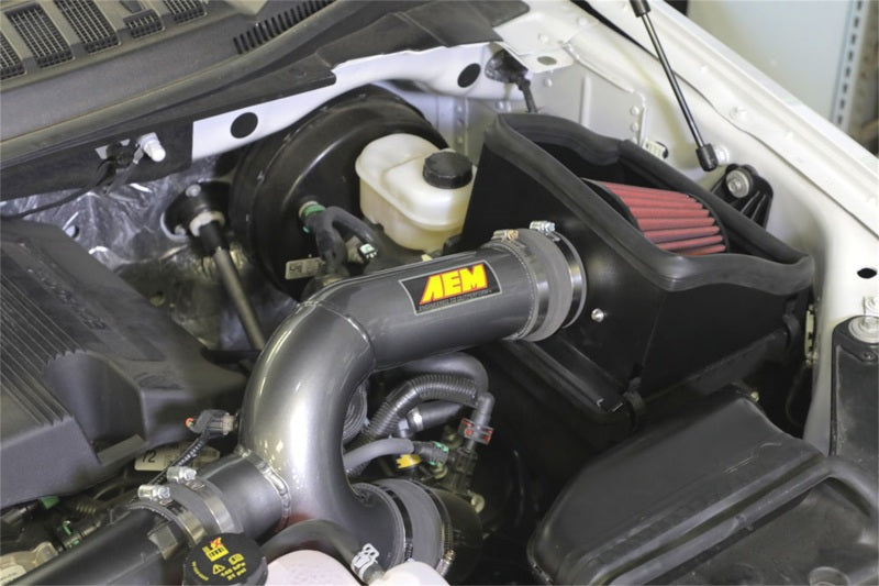 AEM Induction AEM 17-18 Ford F-150 3.5L V6 F/I Gunmetal Gray Cold Air Intake 21-8130DC 21-8130DC Photo - Mounted