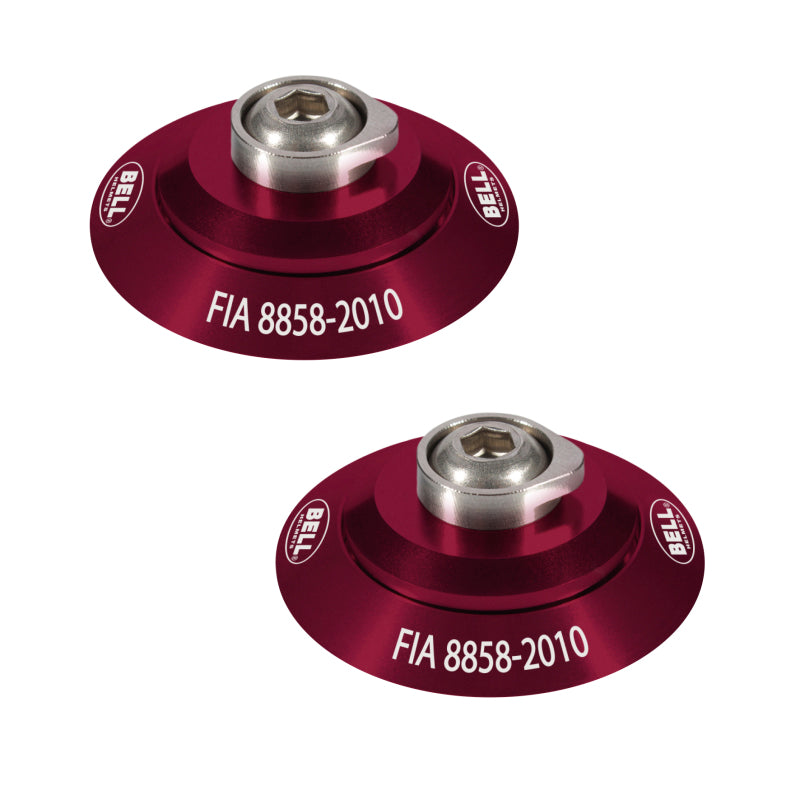 Bell HANS Clip Set - Red FIA8858-2010 2100005 2100005 Photo - Primary