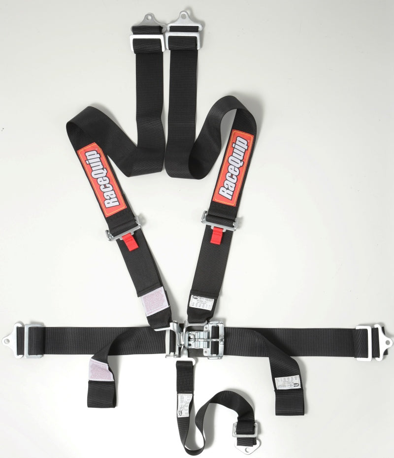 Racequip 5-Point Latch & Link SFI 16.1 Harness Set - Black 711001 Photo - Primary