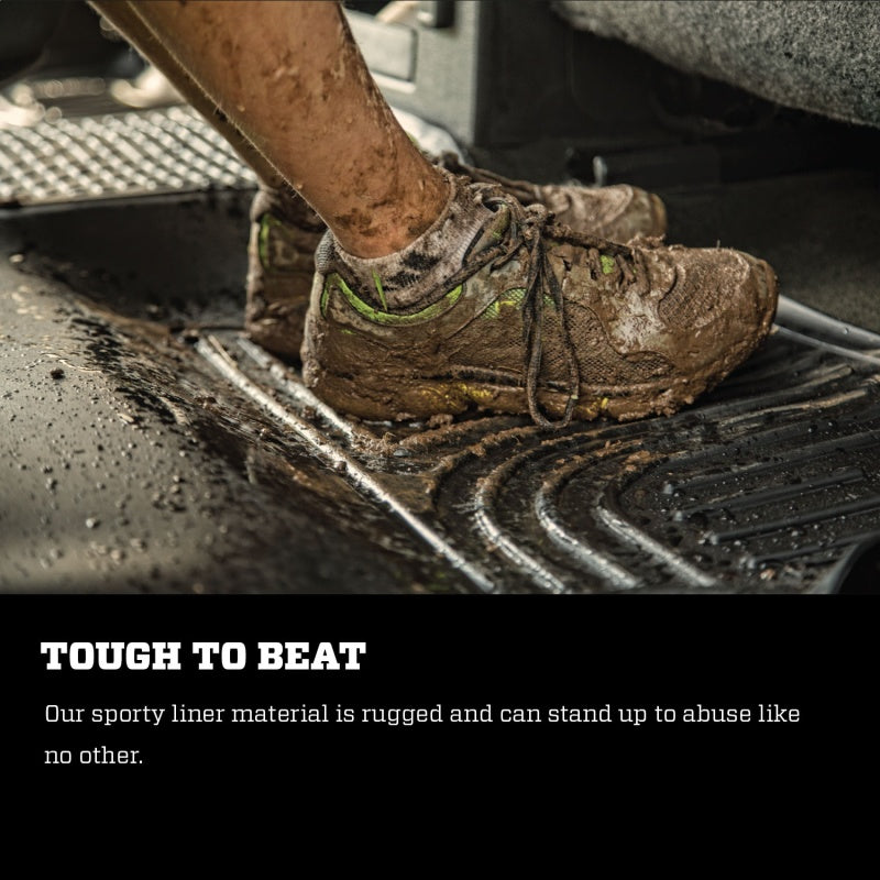 Husky Liners 2014 Toyota Tundra Crew Cab Pickup WeatherBeater Black Front & 2nd Sea 99561 Photo - Mounted
