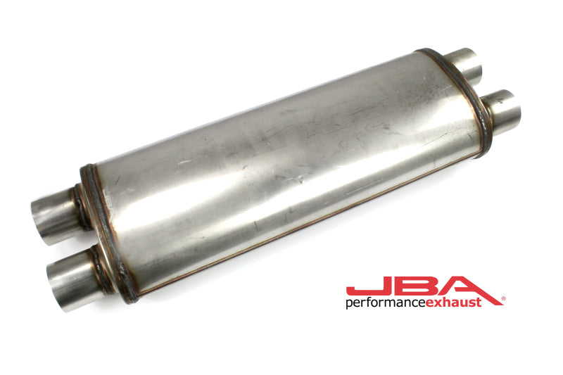 JBA Universal Chambered 304SS Muffler 22x8x5 2.5in Dual In/Dual Out 40-252200 40-252200 Photo - Primary