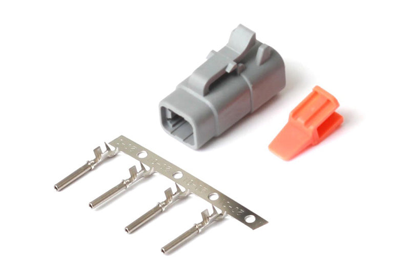 Haltech Plug and Pins Only - Male Deutsch DTM-4 Connector (7.5 Amp) HT-031002 Photo - Primary