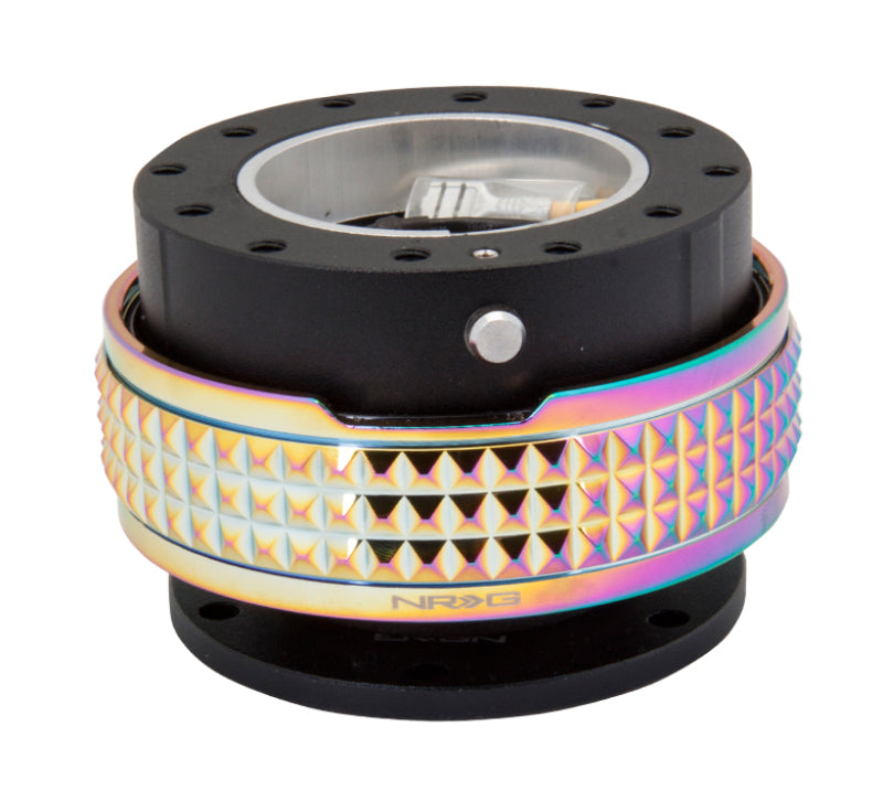 NRG Quick Release Kit - Black Body / Neochrome Pyramid Ring SRK-210BK/MC Photo - Primary
